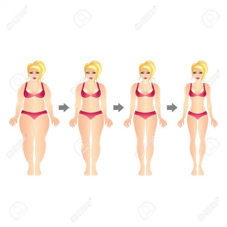 31359659-Weight-loss-woman-before-and-after-illustration-Stock-Vector-fat